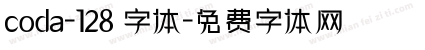 coda-128 字体字体转换